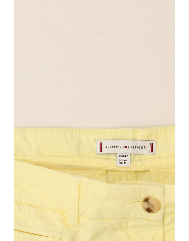 Shorts Chino feminino TOMMY HILFIGER UK 14 Grande W34 Amarelo