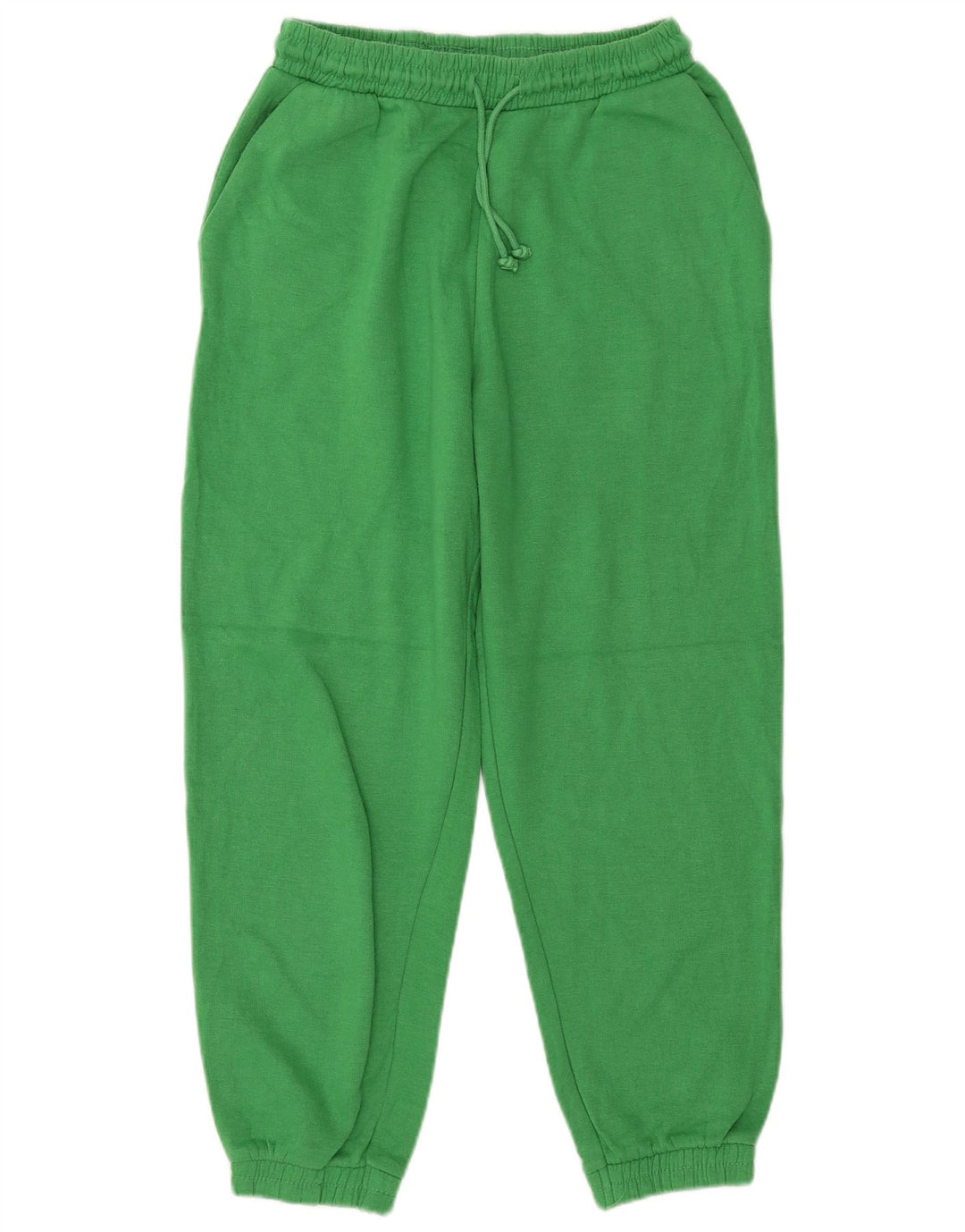 Calça de treino feminina Zara Joggers UK 14 poliéster verde médio