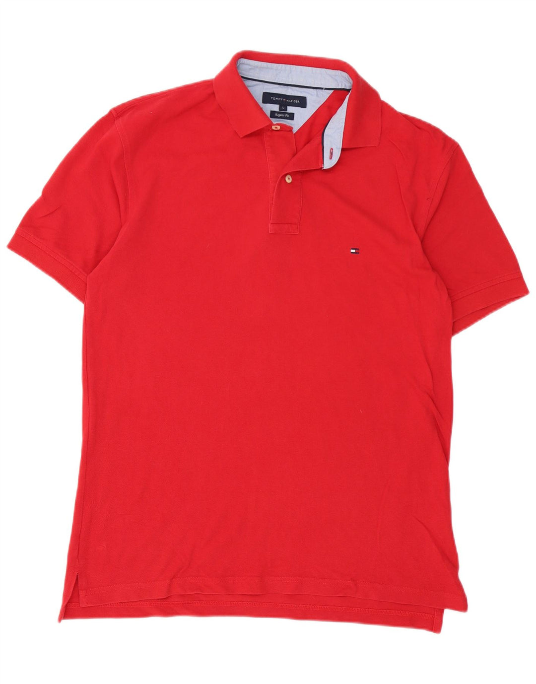 Camisa polo masculina Tommy Hilfiger Regular Fit grande algodão vermelho