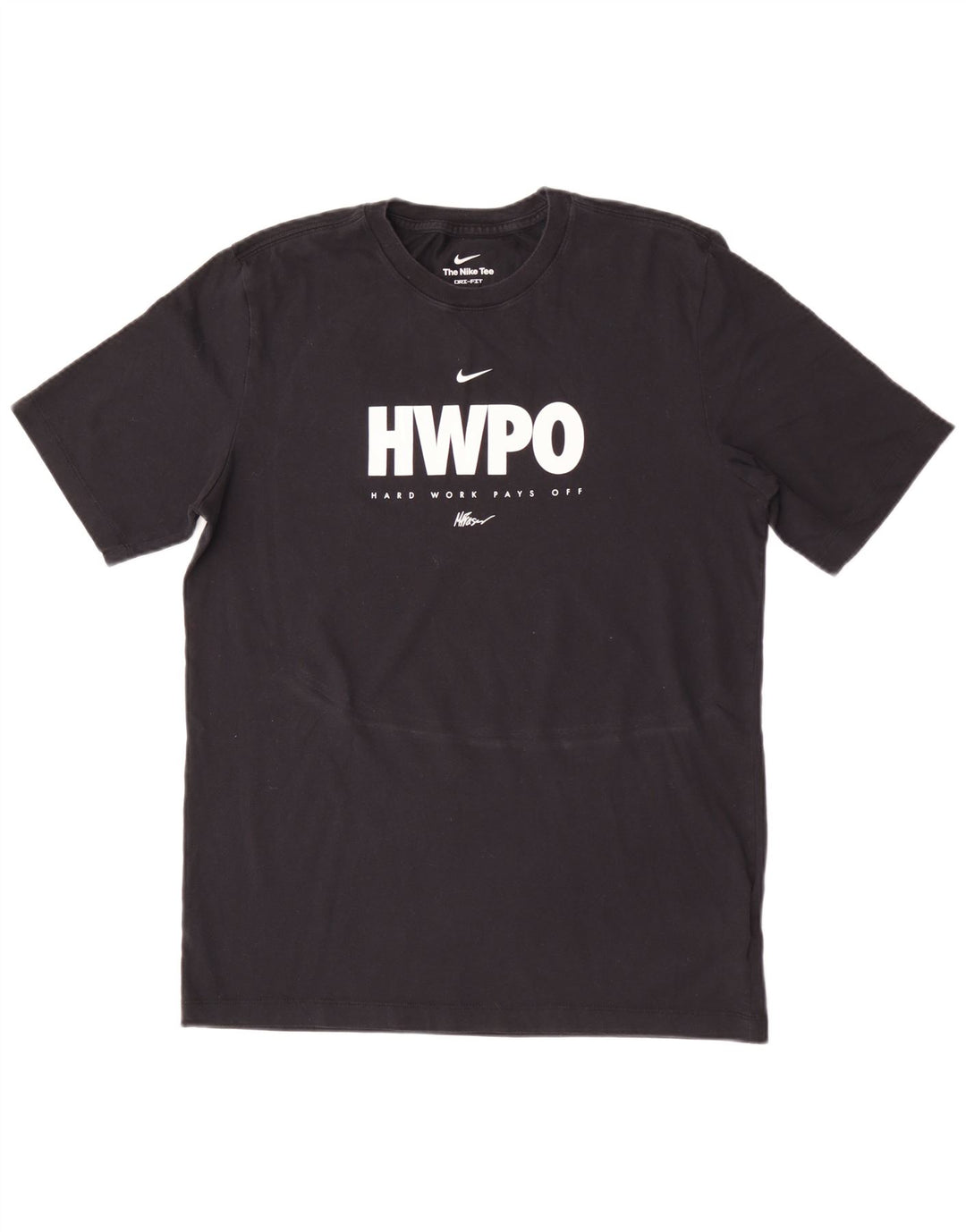 Camiseta Nike Masculina Dri Fit Graphic Top Médio Algodão Preto