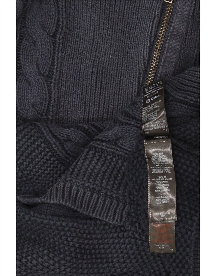 Suéter feminino Marks & Spencer Autograph Cardigan Reino Unido 14 grande azul marinho