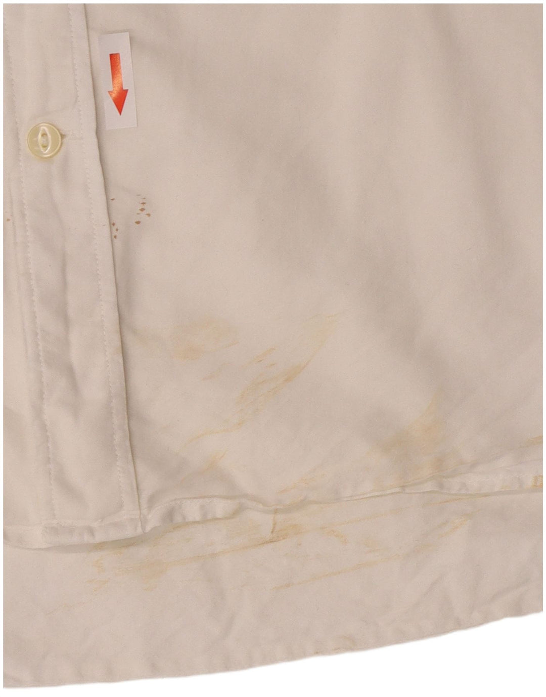 Camisa masculina Gant XL listrada branca de algodão