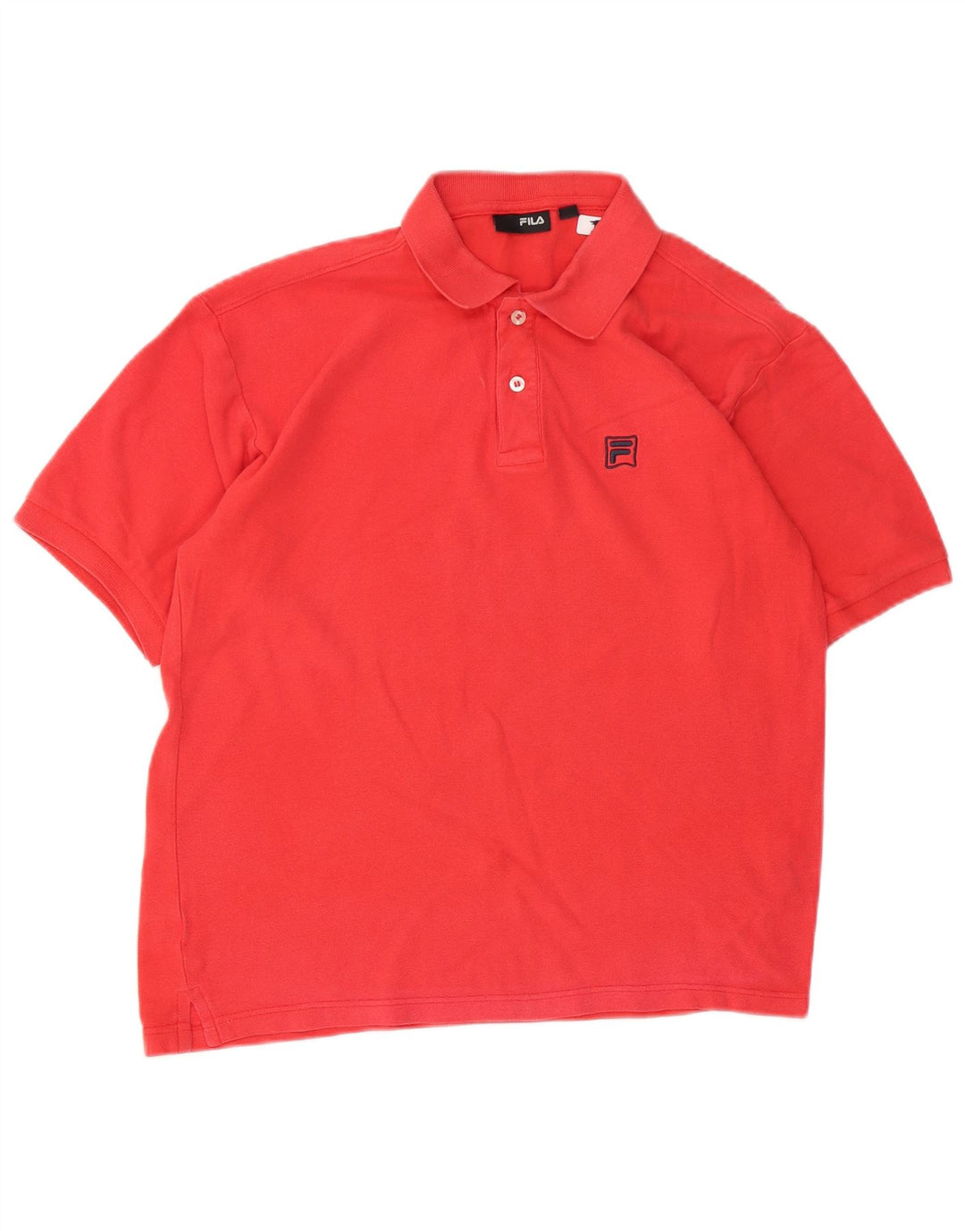Fila Camisa Polo Masculina Pequena Algodão Vermelho