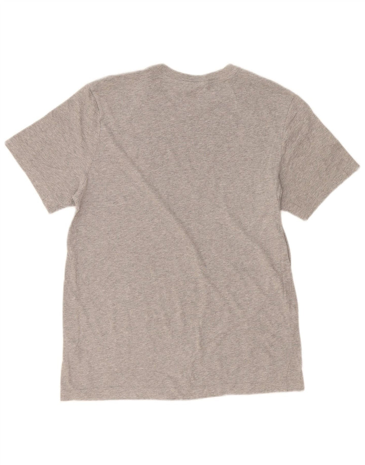 Camiseta masculina Nike The Tee Top cinza médio algodão