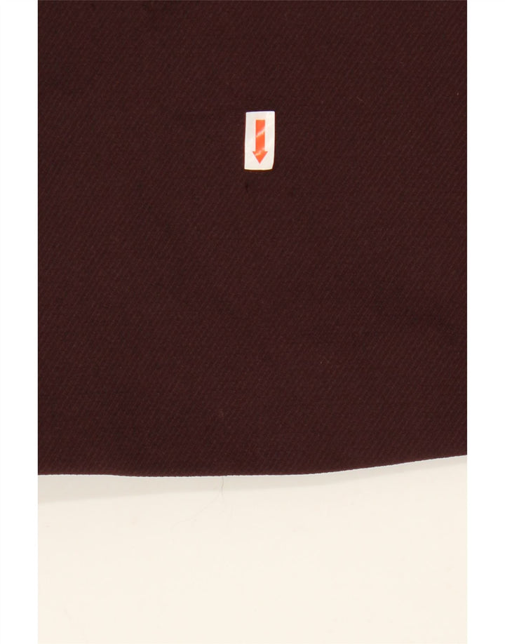 ZARA Womens Open Gilet UK 10 Pequeno Poliéster Marrom