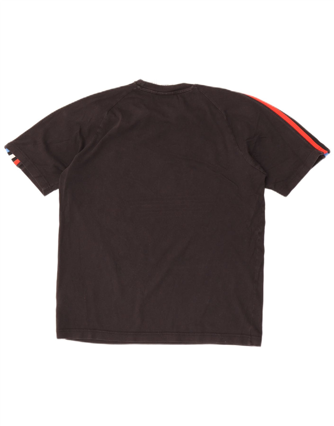 Adidas Mens Graphic T-Shirt Top Médio Algodão Preto