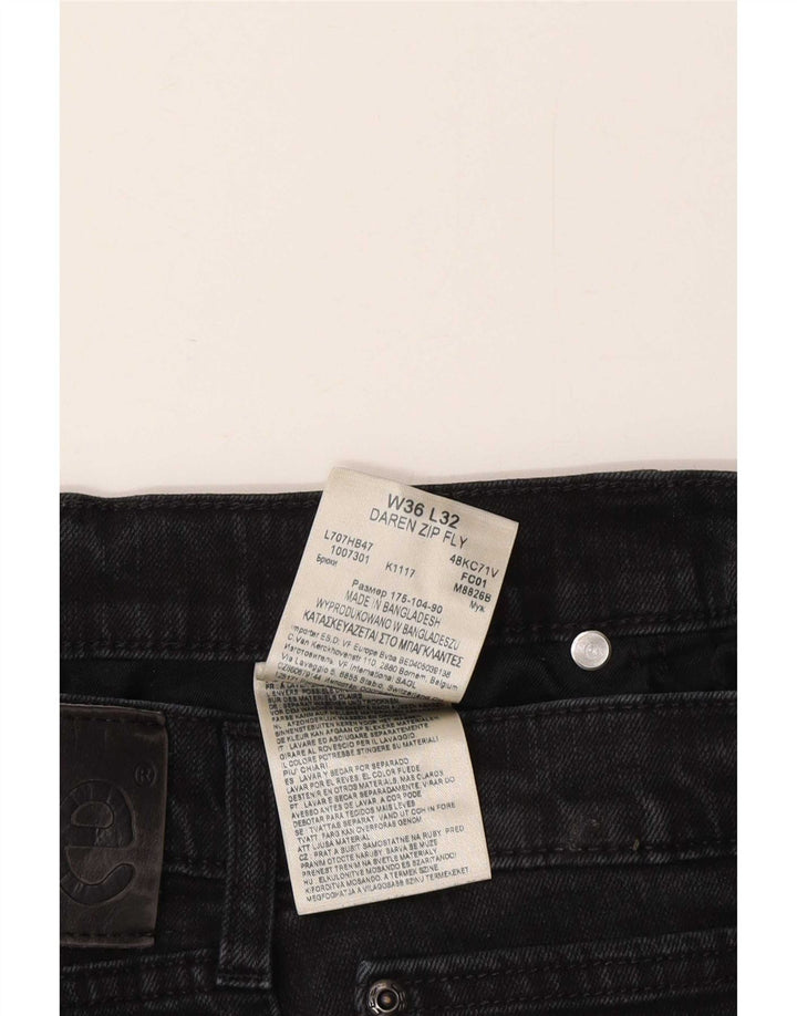 Lee Mens Daren Zip Fly Slim Jeans W36 L32 Algodão Cinza