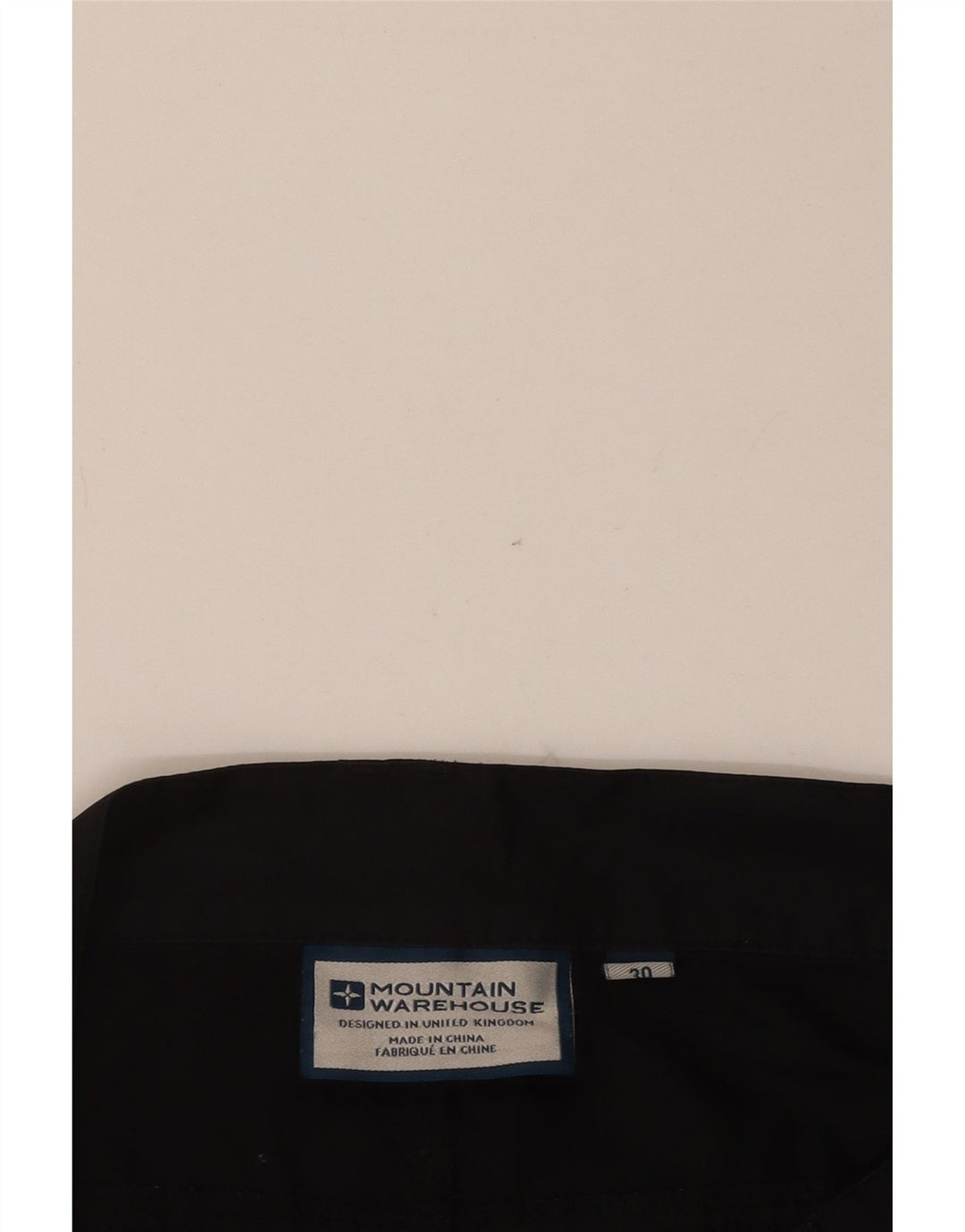 Mountain Warehouse Mens Cargo Shorts W30 poliéster preto médio