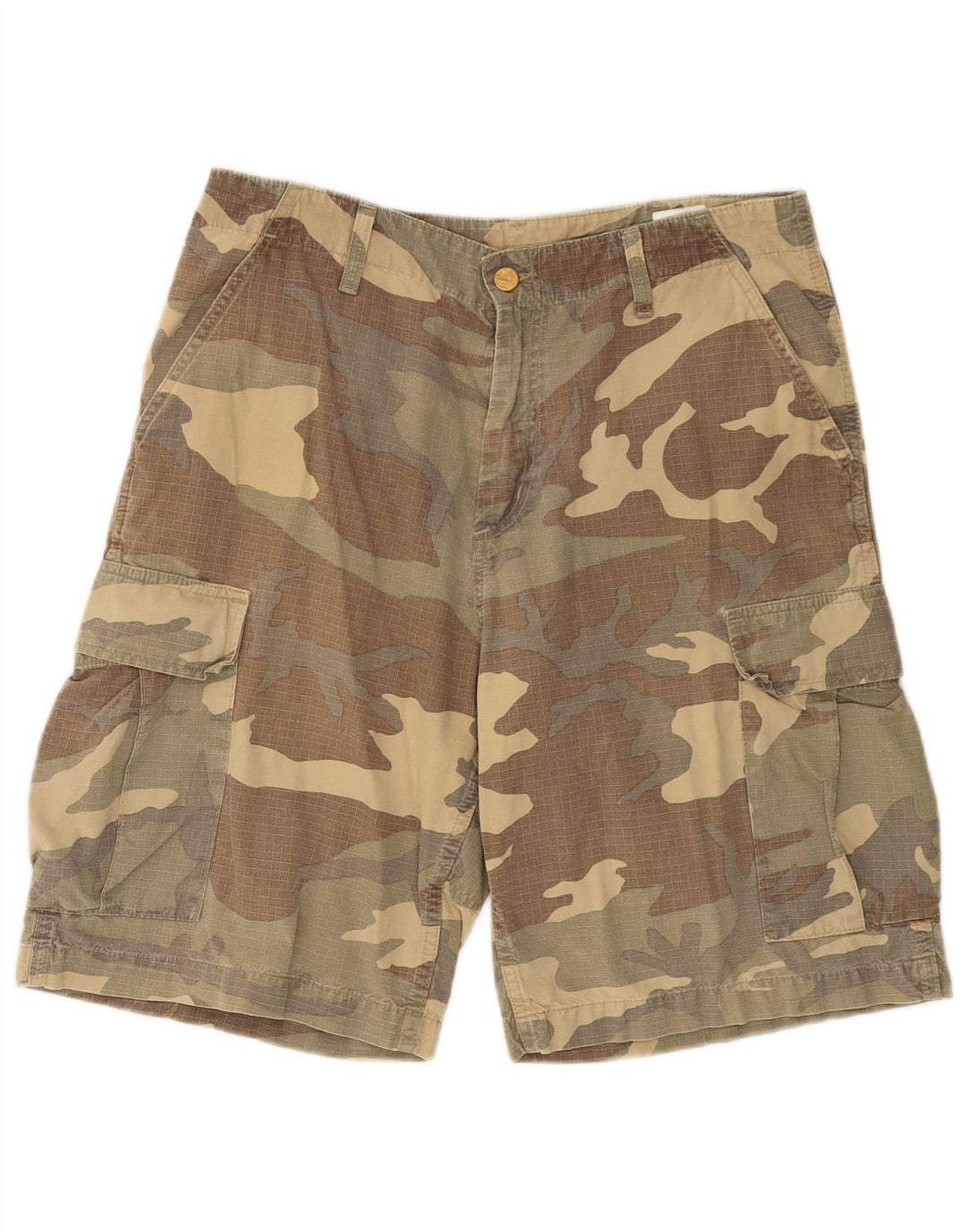 Shorts cargo masculino CARHARTT W31 médio algodão camuflado multicolorido