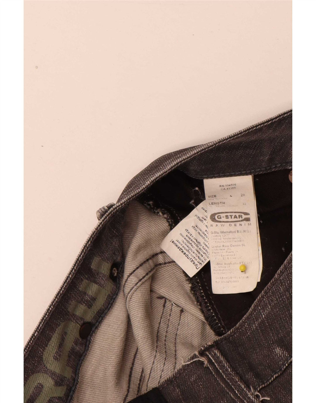 G-Star Jeans Slim Feminino W28 L32 Algodão Cinza