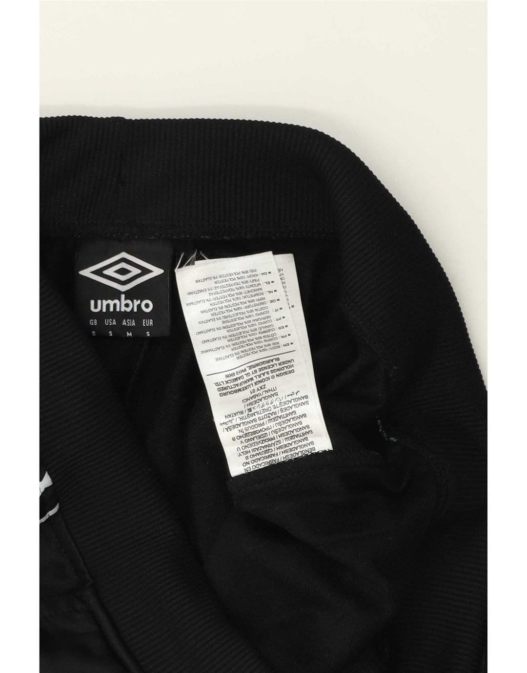 Umbro Mens Graphic Tracksuit Calça Joggers Pequeno Poliéster Preto