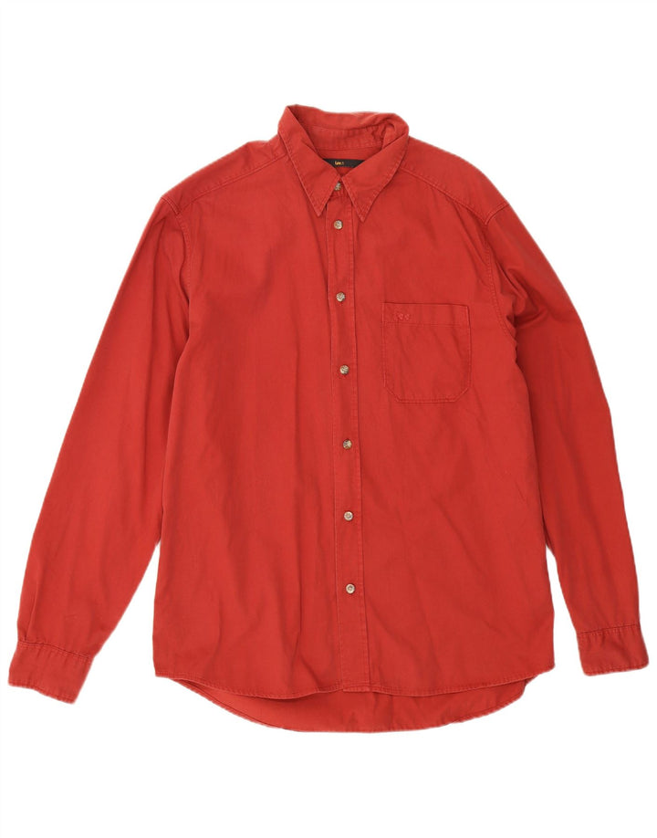 Camisa masculina Lee algodão vermelho médio