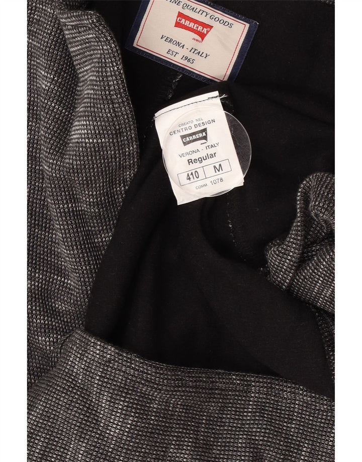 Jaqueta blazer masculina Carrera com 2 botões UK 38 algodão manchado cinza médio