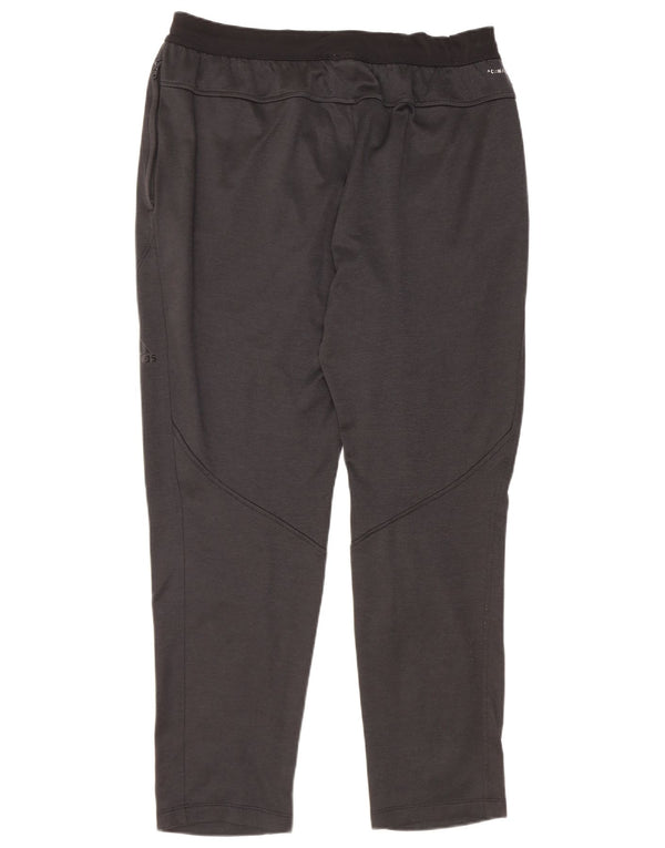 Calça de treino masculina Adidas Climawarm grande poliéster preto