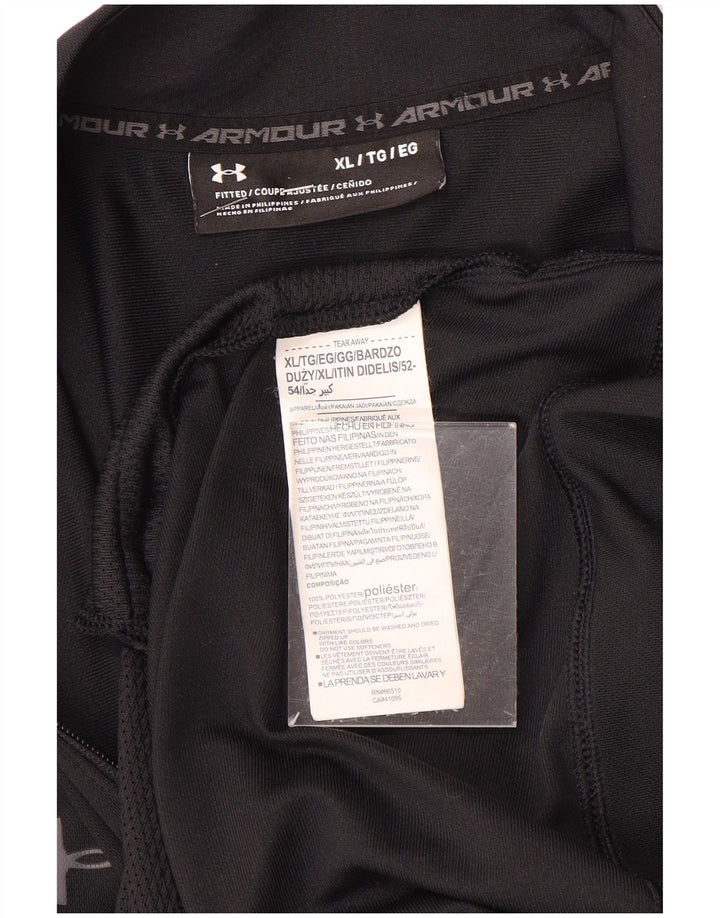 Under Armour Mens Fitted Tracksuit Top Jacket XL Poliéster Preto
