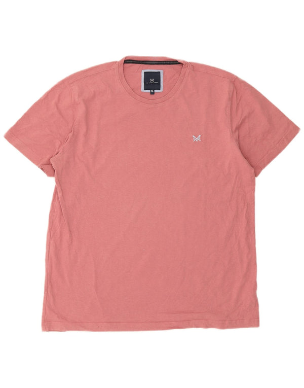 Camiseta masculina Crew Clothing Top XL algodão rosa