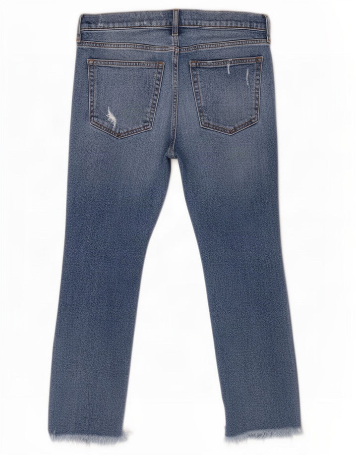 Calça jeans feminina Gap desgastada W28 L24 algodão azul
