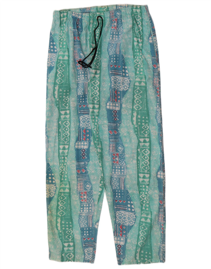 Calça de treino masculina Santos Tefano grande azul geométrica