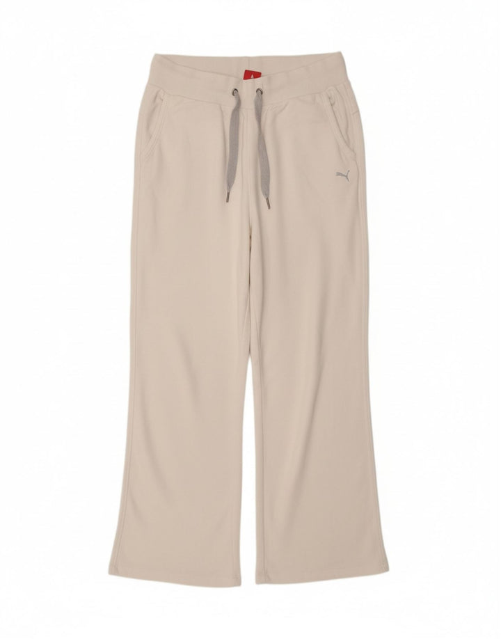 Calça de treino feminina PUMA UK 16 grande algodão branco