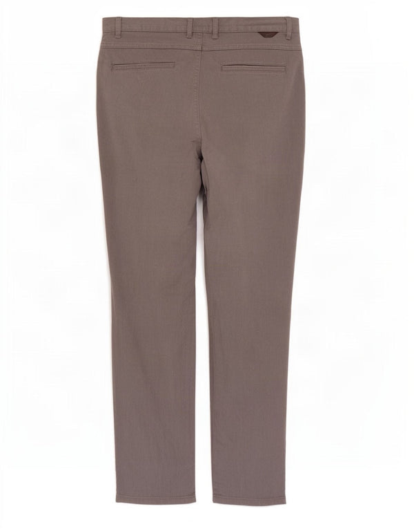Zara Mens Slim Fit Chino Calças EU 42 Grande W32 L31 Cinza