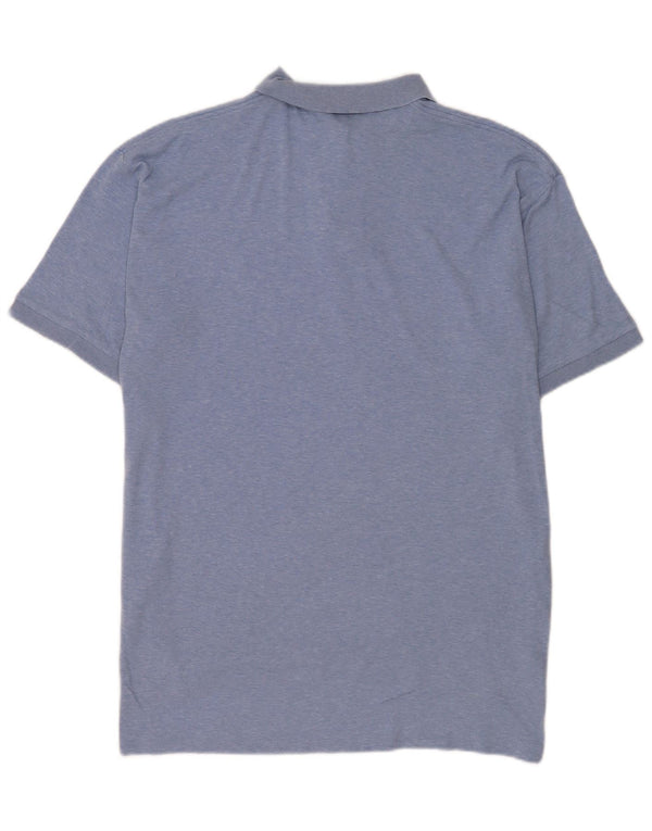 Polo Ralph Lauren Camisa masculina XL algodão manchado azul