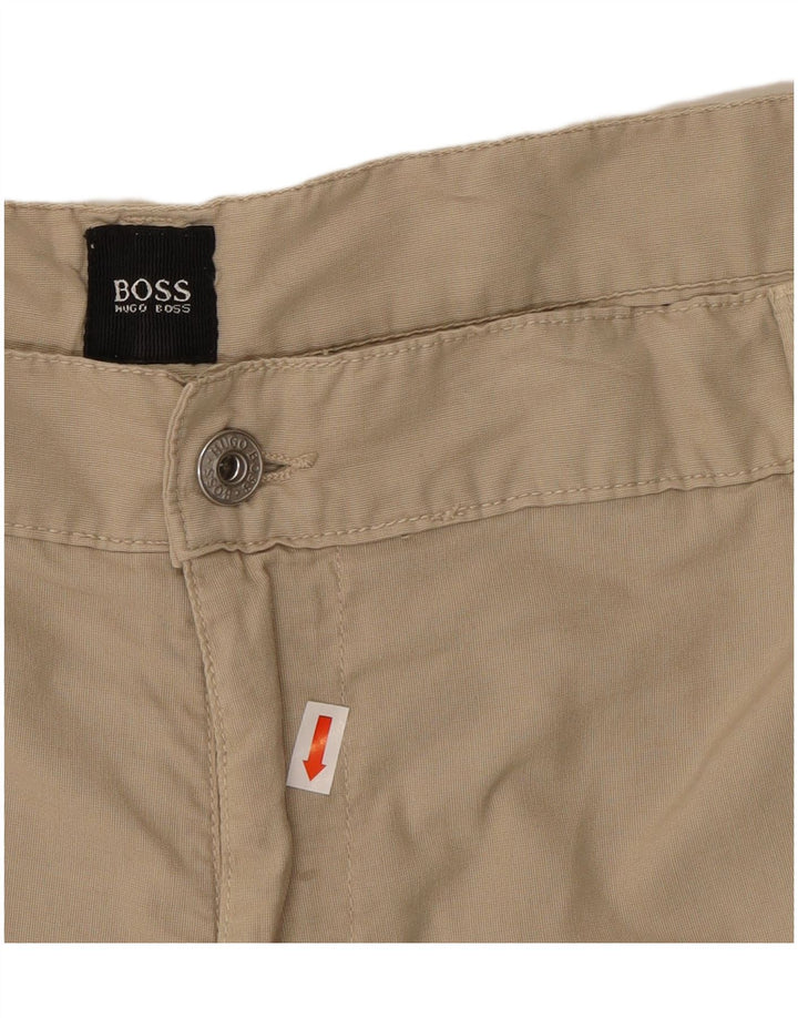 Shorts chino feminino HUGO BOSS W40 XL algodão bege