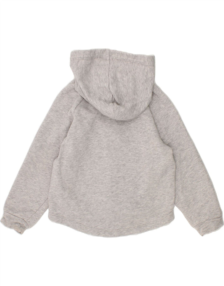 PUMA Girls Graphic Zip Hoodie Sweater 2-3 Years Grey Cotton Vintage Puma and Second-Hand Puma from Messina Hembry 