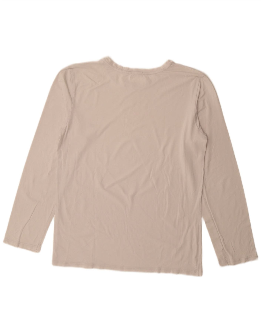 Top Tommy Hilfiger Feminino Manga Comprida UK 18 XL Off White Algodão