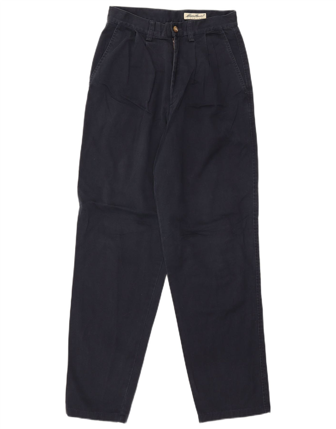 EDDIE BAUER Calça Chino Feminina Pegged EUA 6 Médio W26 L29 Azul Marinho