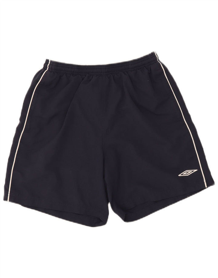 Shorts esportivos masculinos UMBRO grandes poliéster azul marinho