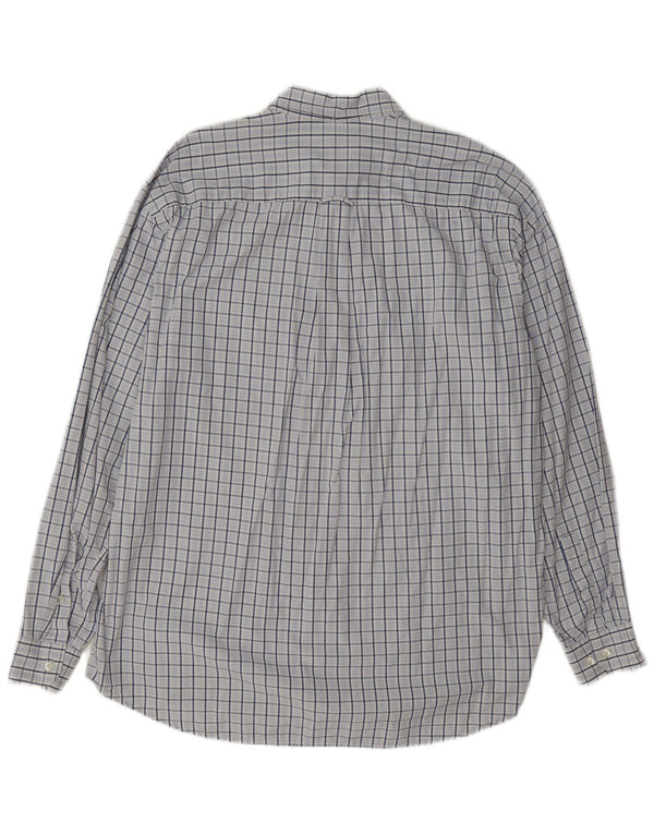 Camisa masculina Lacoste tamanho 42 grande xadrez azul