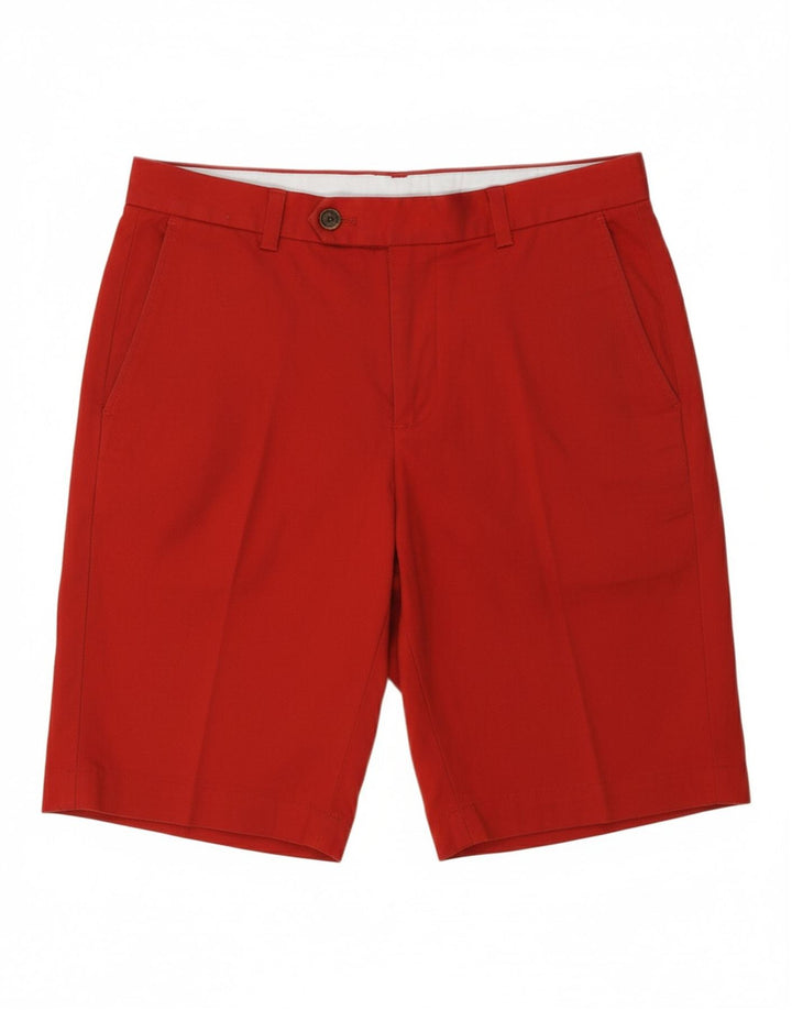 Bermuda masculina BROOKS BROTHERS W32 algodão vermelho médio