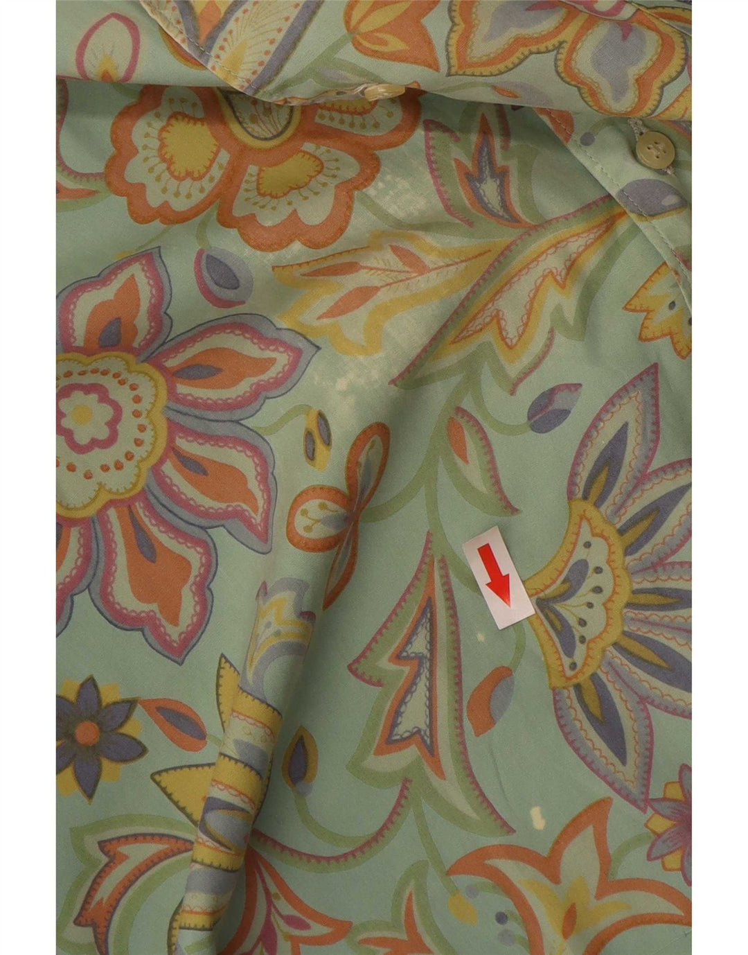 Belfe Camisa masculina de manga curta verde médio floral
