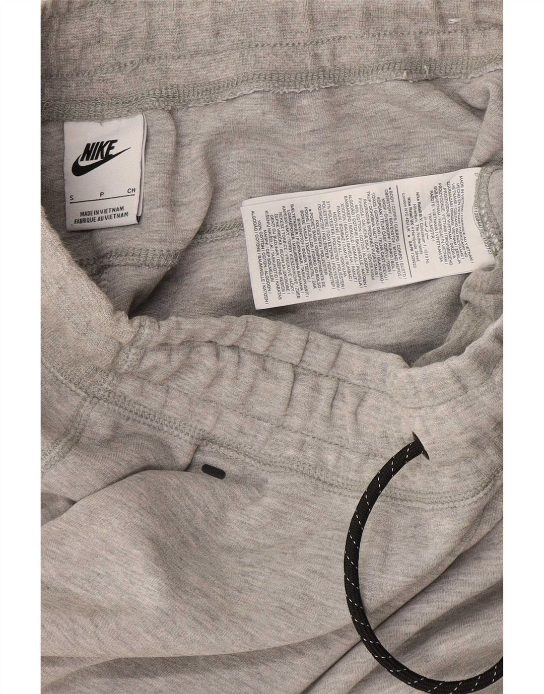Calça de treino masculina Nike joggers pequeno algodão cinza