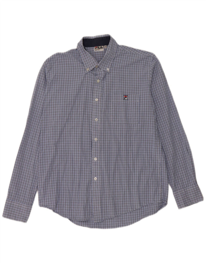 Fila Camisa Masculina XL Xadrez Azul