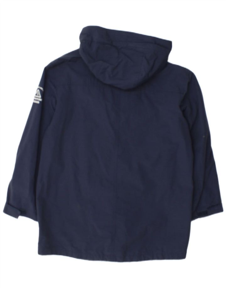 Jaqueta corta-vento com capuz Zara Boys 11-12 anos azul marinho poliéster