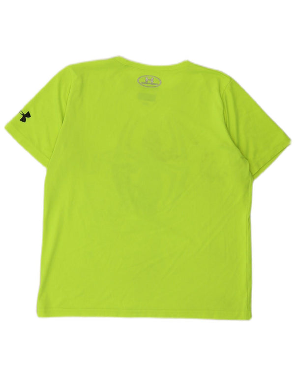 Camiseta Under Armour Boys Heat Gear Graphic Top 13-14 Anos XL Verde