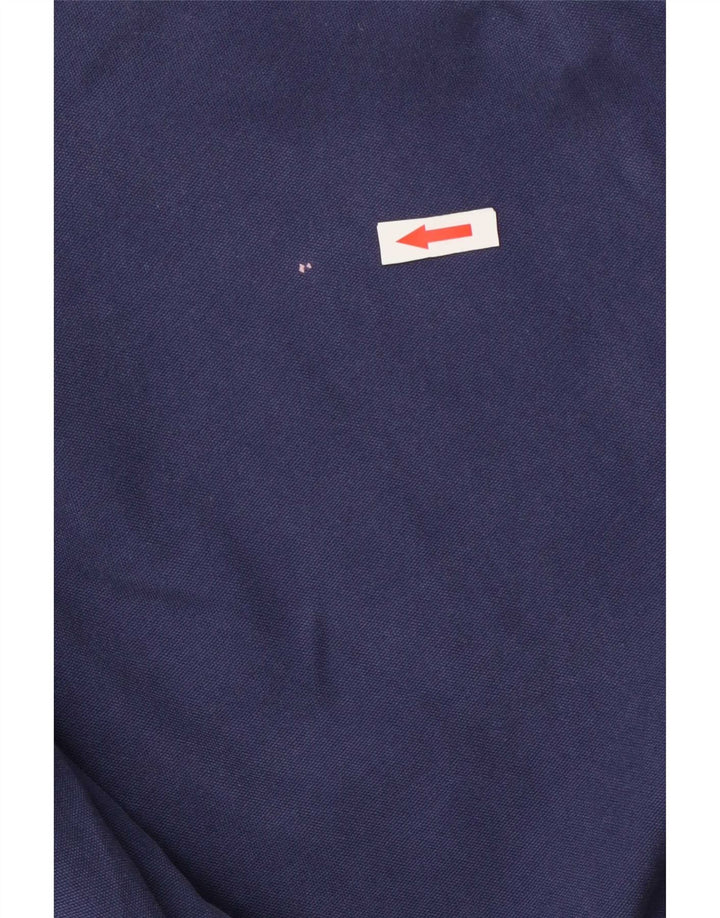 Camisa pulôver masculina Crew Clothing grande algodão azul marinho