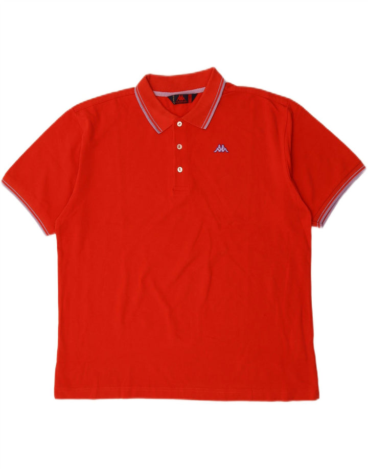 Camisa polo masculina KAPPA grande algodão vermelho