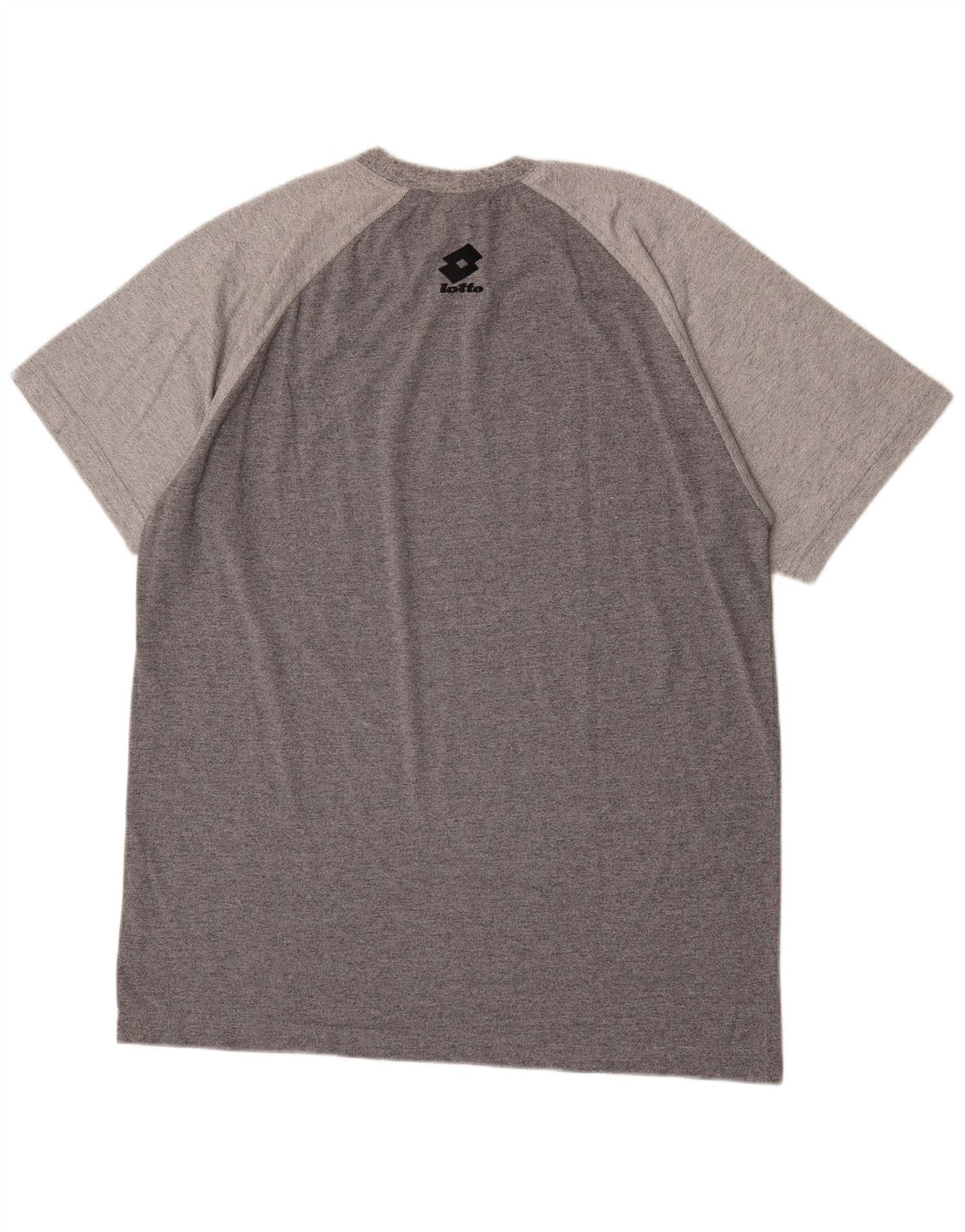 Camiseta gráfica masculina LOTTO XL poliéster manchado cinza
