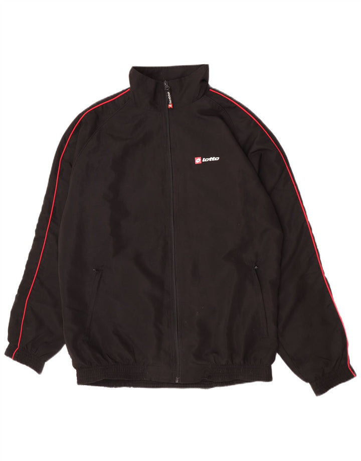 Lotto Mens Treino Top Jacket XL Preto Poliéster Esportes