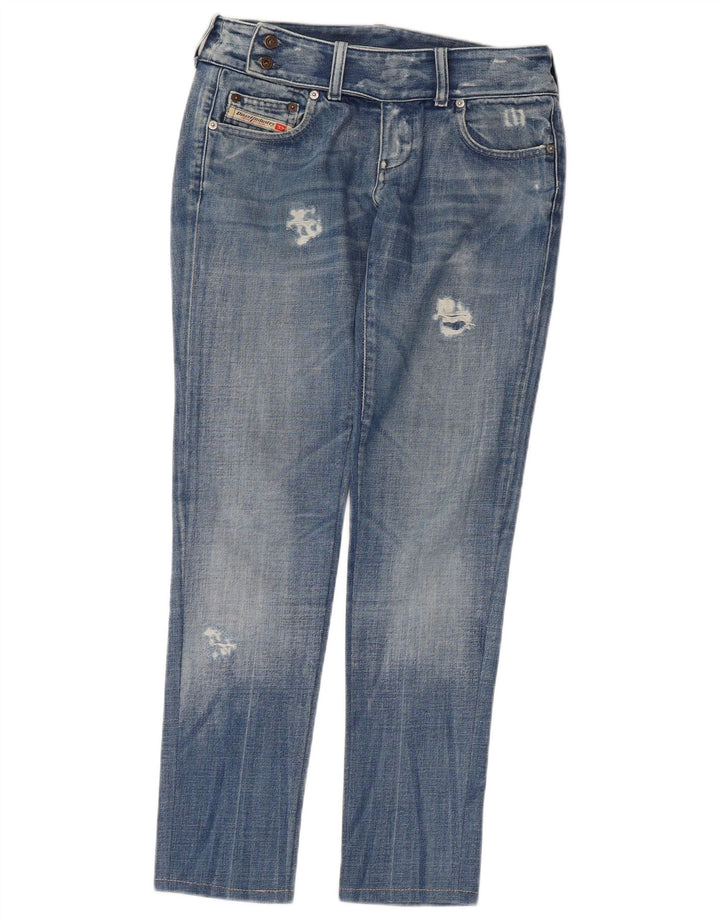 Jeans femininos diesel desgastados slim W30 L29 azul