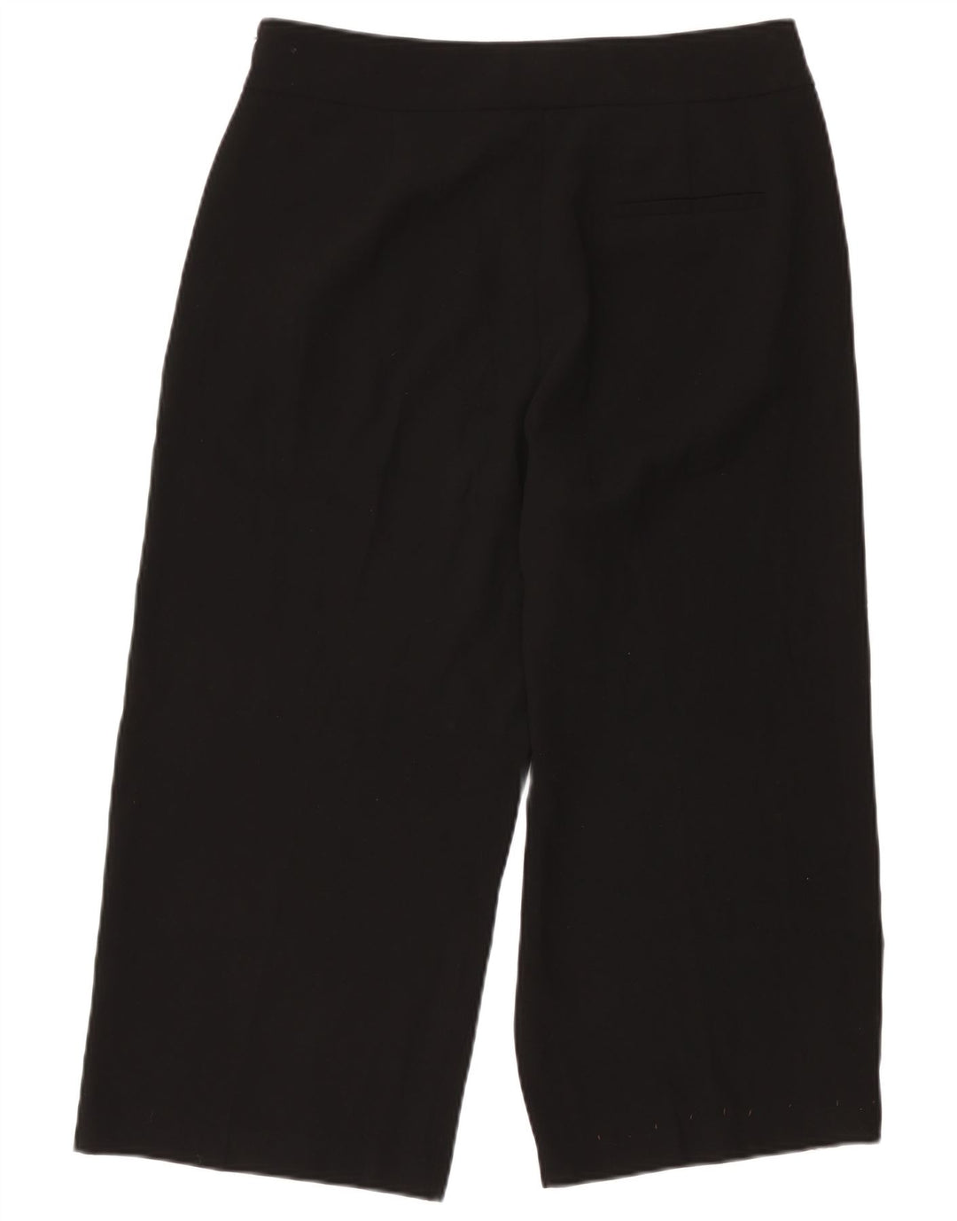 Calça capri feminina Marks & Spencer Reino Unido 16 grande W34 L22 poliéster preto