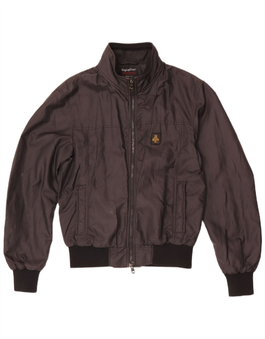 Jaqueta de chuva masculina Refrigiwear UK 38 poliamida preta média