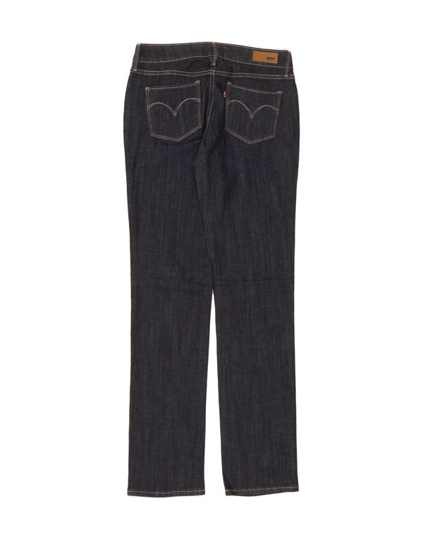 Jeans femininos LEVI'S Demi Curve Straight EUA 2 XS W26 L32 Azul marinho