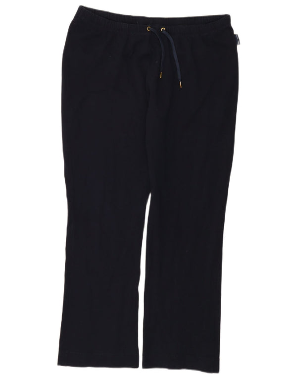 Calça de treino feminina Champion Easy Fit UK 18 XL azul marinho algodão