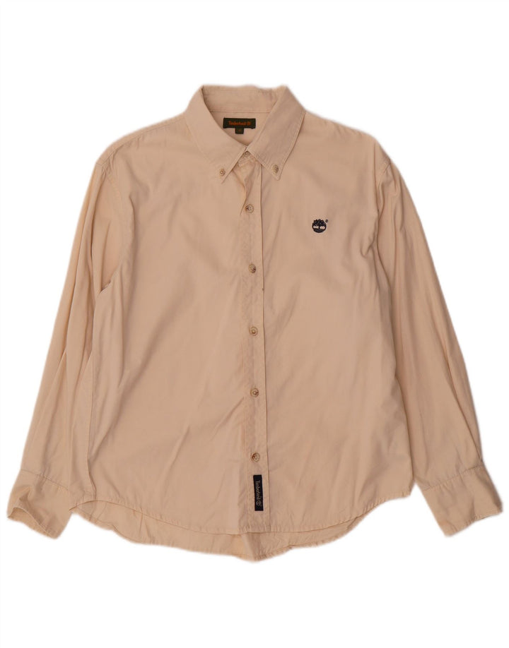 Camisa Timberland Menino 11-12 Anos Bege Algodão