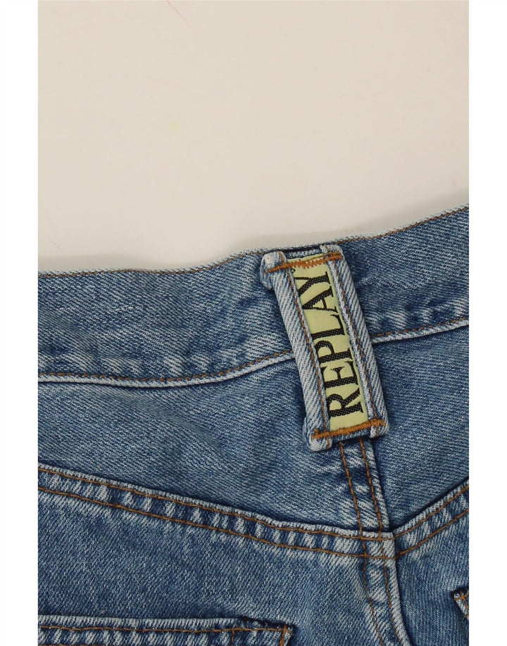 REPLAY Womens Straight Jeans W31 L30 Blue Cotton Vintage Replay and Second-Hand Replay from Messina Hembry 
