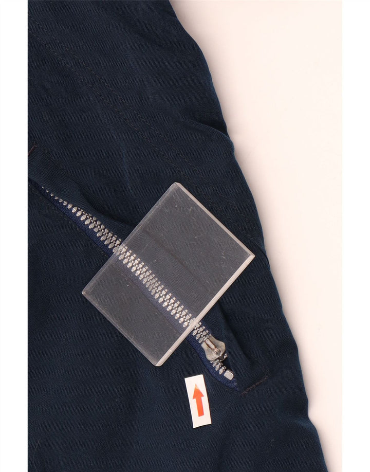 Jaqueta bomber gráfica masculina MURPHY & NYE Reino Unido 40 grande poliéster azul marinho