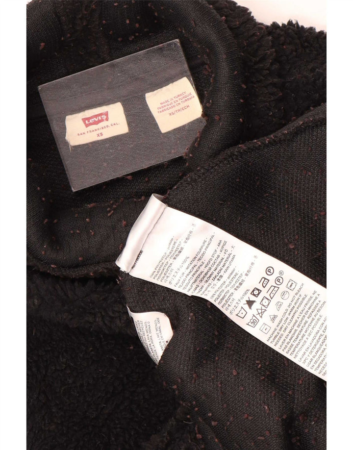 Suéter de lã oversized feminino Levi's UK 6 XS preto poliéster